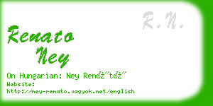 renato ney business card